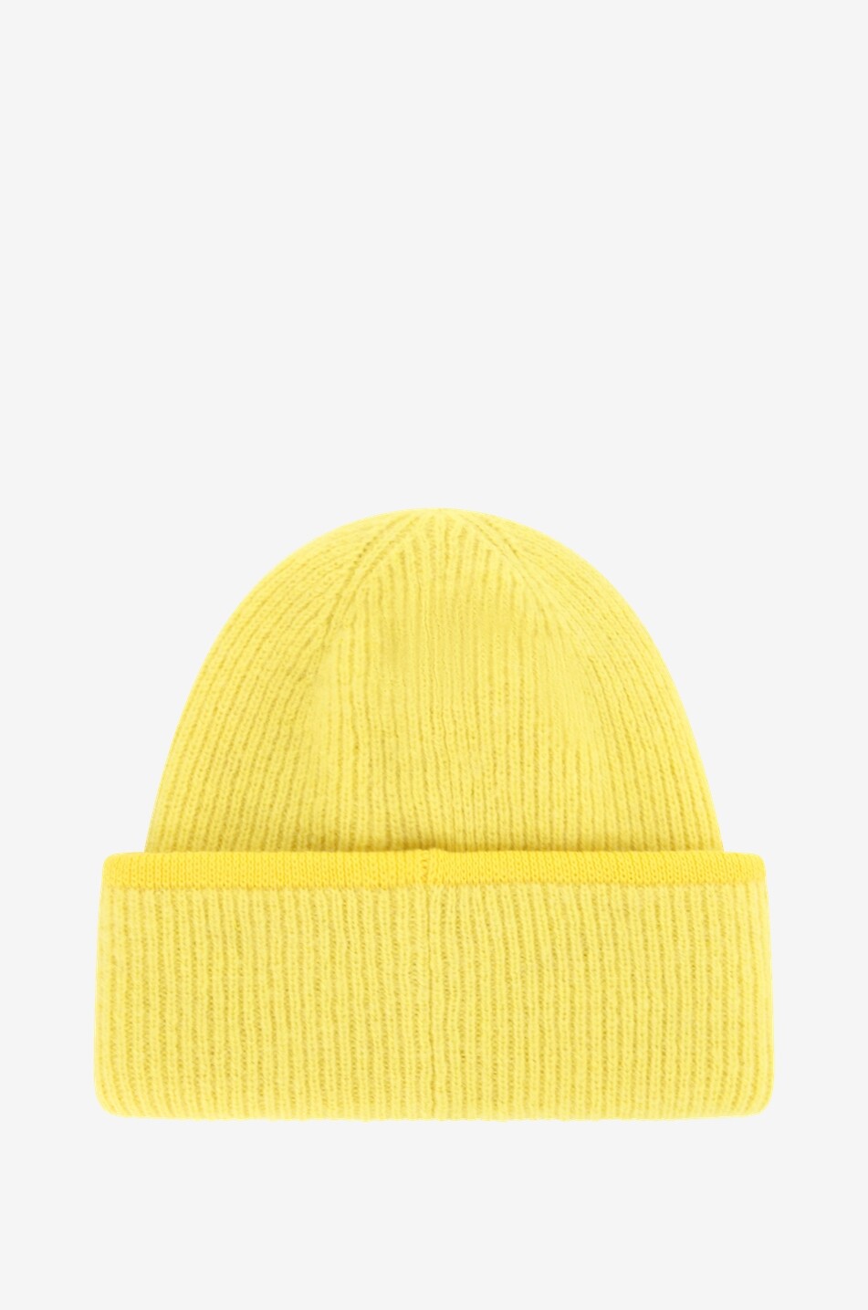 JACQUEMUS Rippstrickmütze aus Alpaka Le Bonnet Gros Grain Damen GELB 2