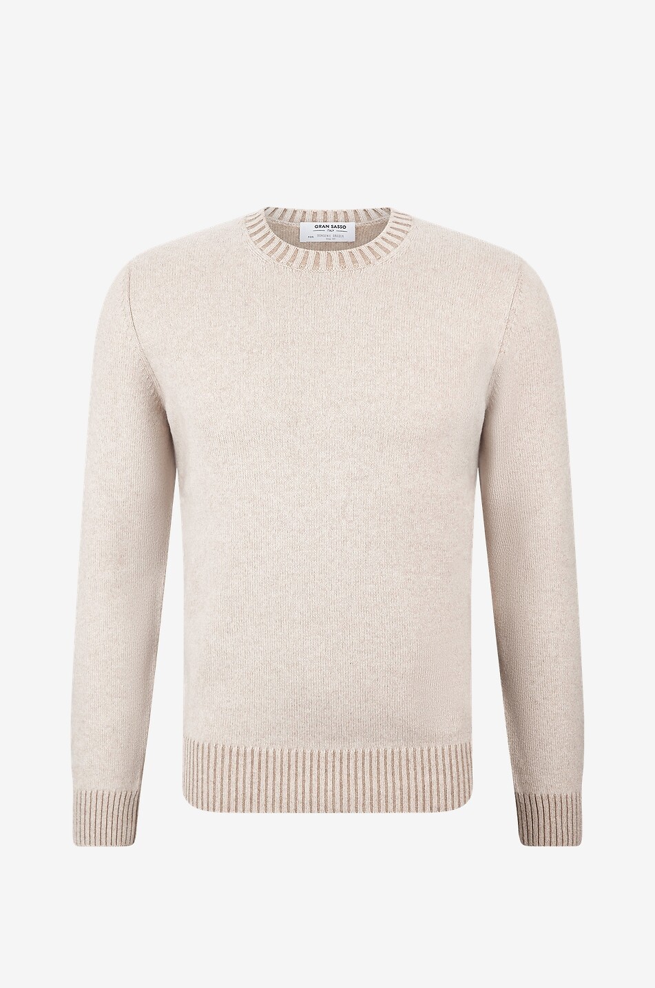 Round neck cashmere jumper