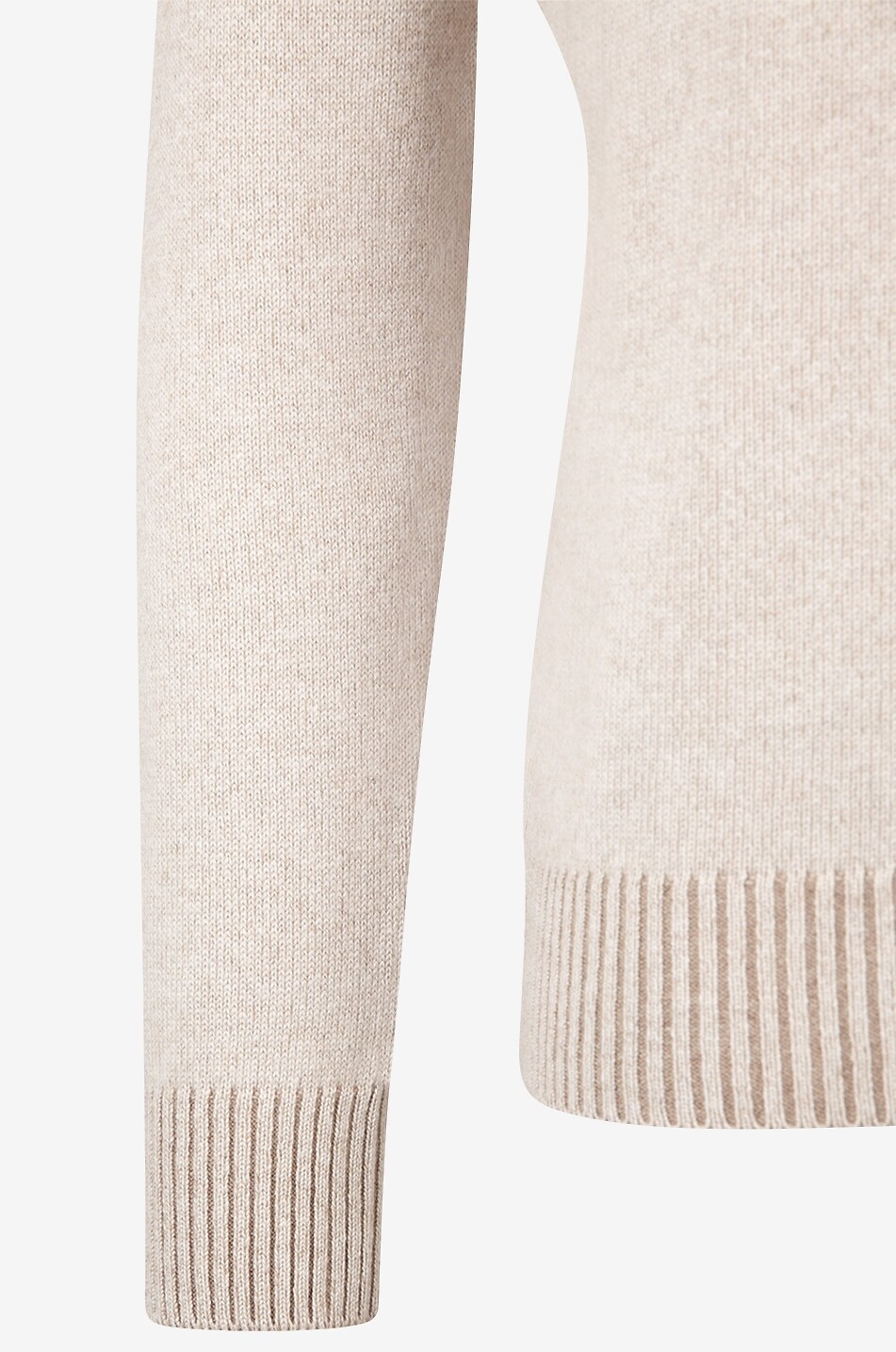 Round neck cashmere jumper