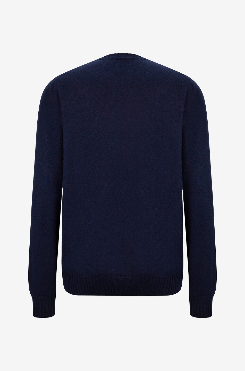 GRAN SASSO Pull en cachemire effet délavé à col rond Homme BLEU FONCE 2