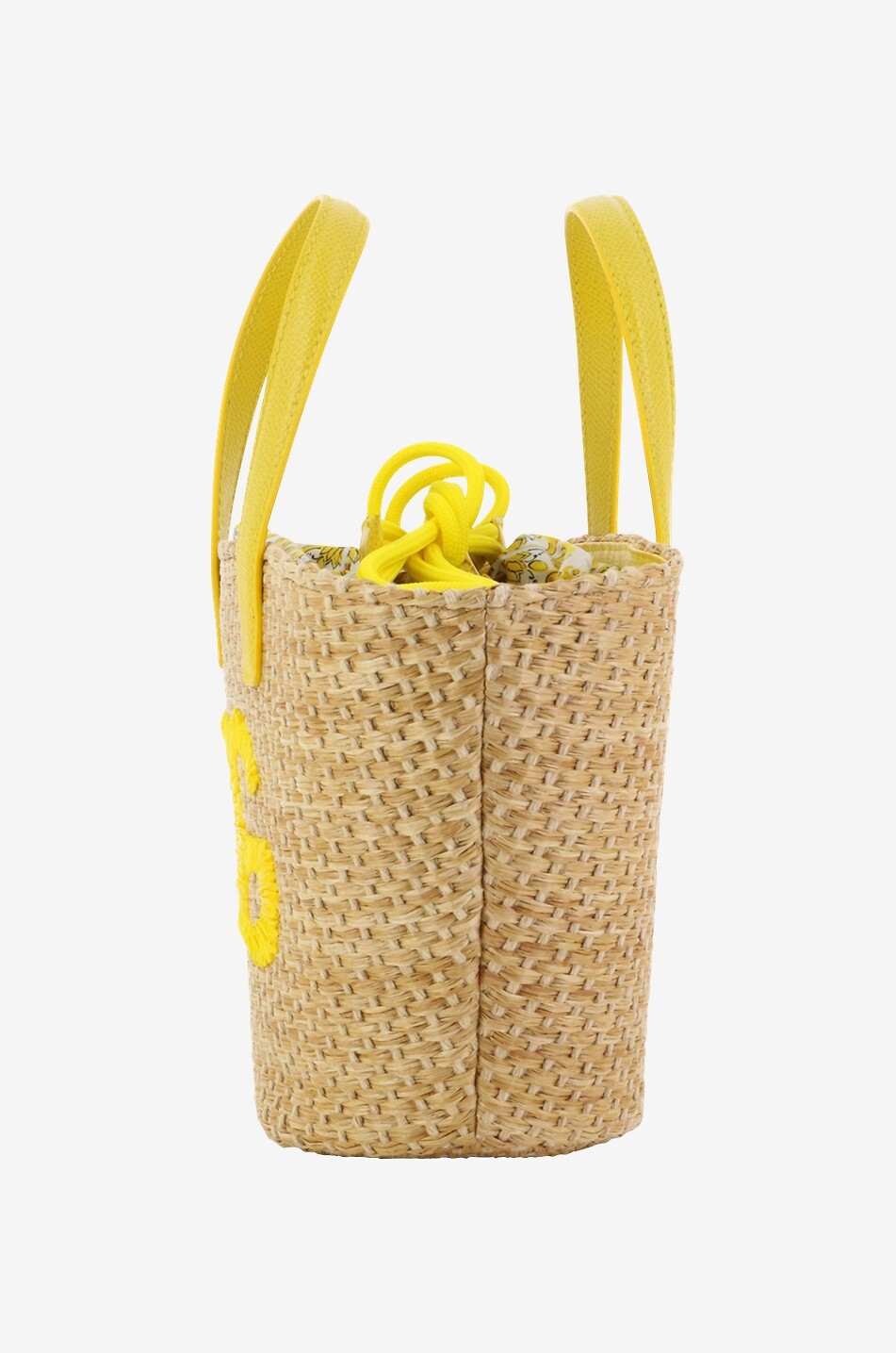 DOLCE & GABBANA DG Majolica girls' raffia tote bag Girl YELLOW 5