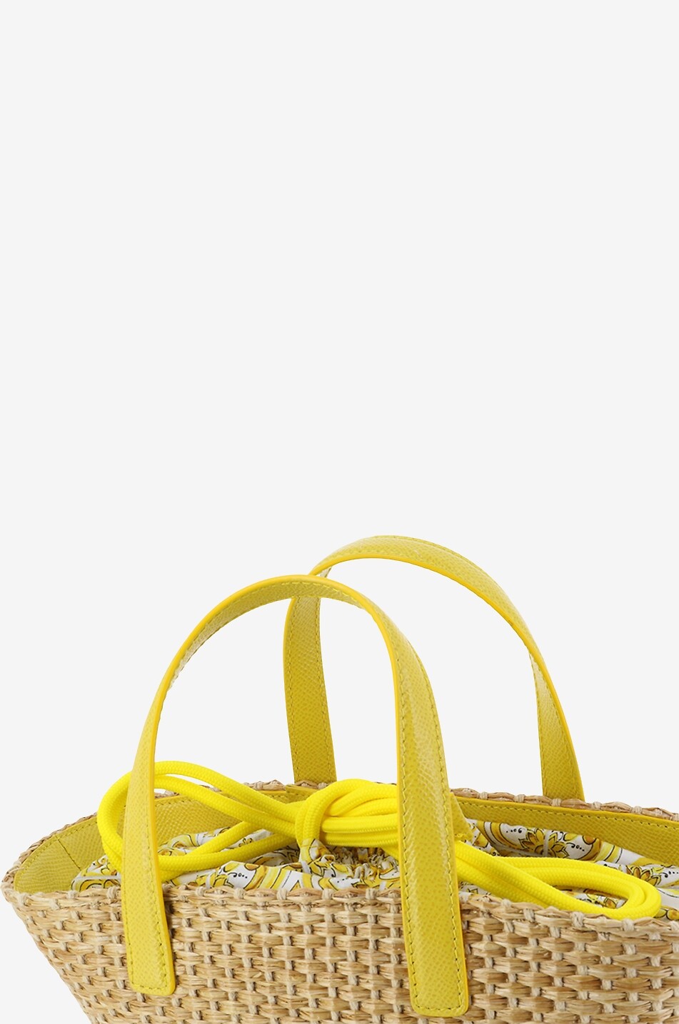 DOLCE & GABBANA DG Majolica girls' raffia tote bag Girl YELLOW 6