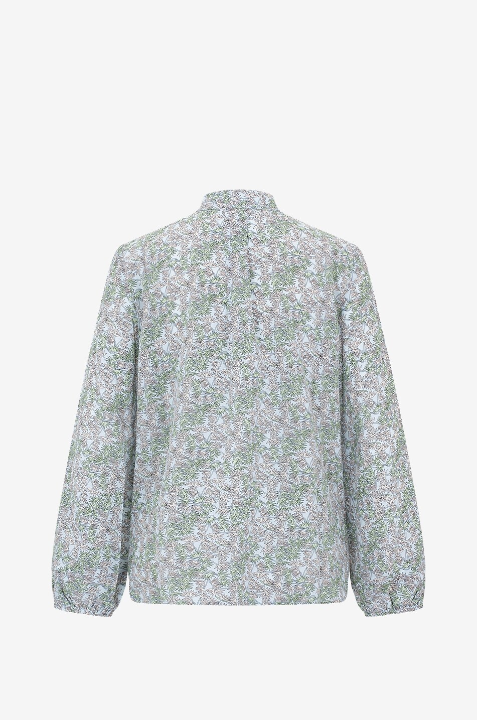 Blouse en soie imprimée feuillage Molly