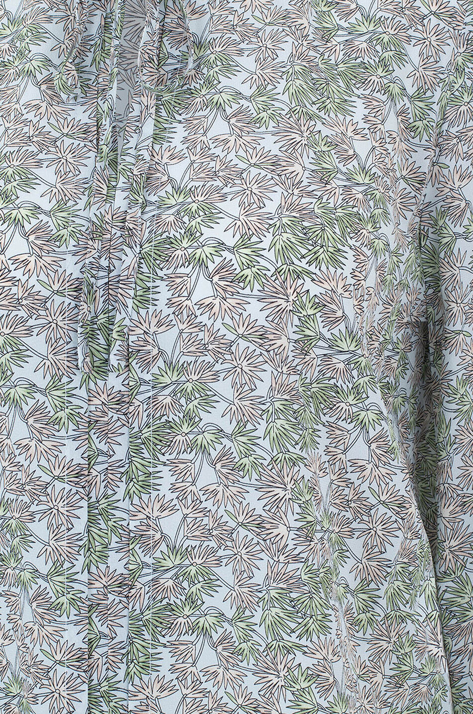 Blouse en soie imprimée feuillage Molly