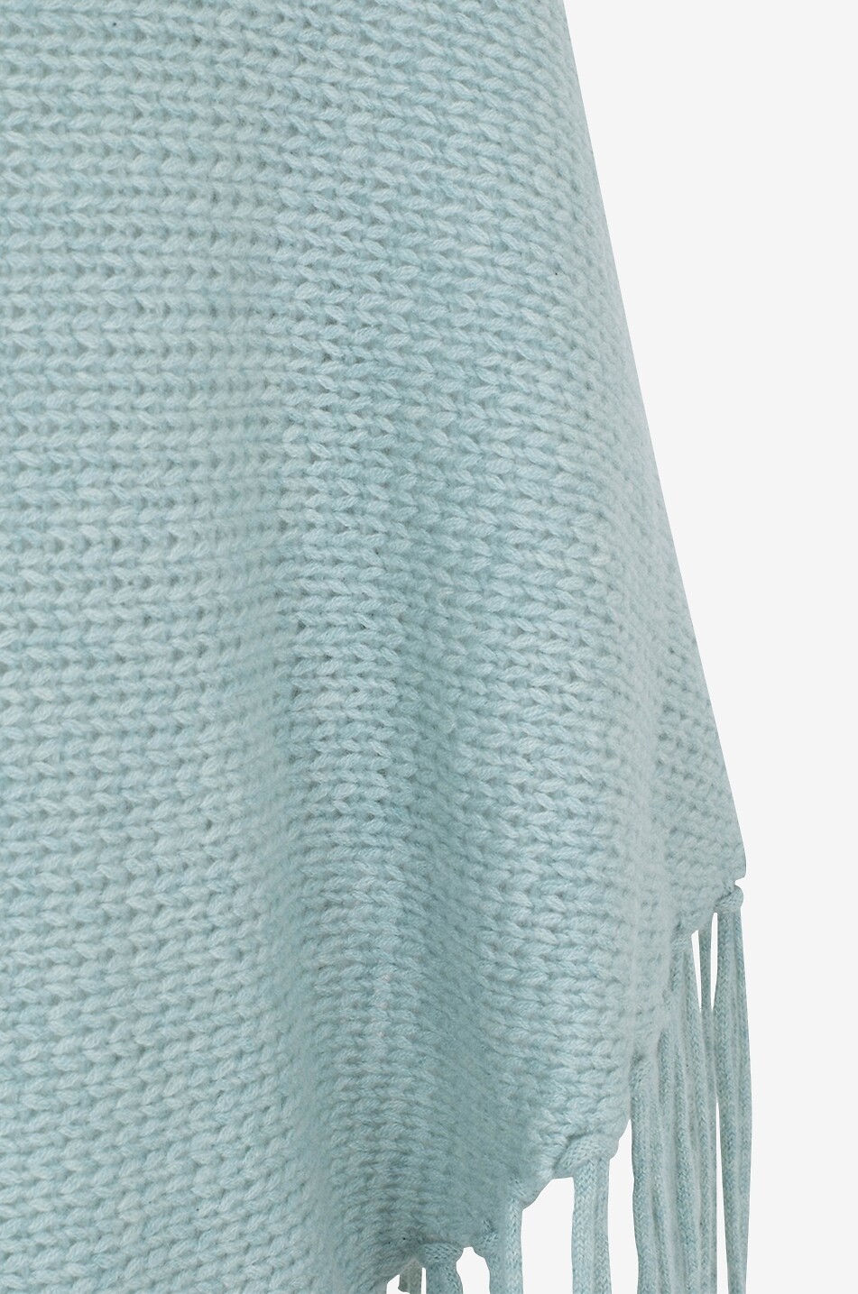 HEMISPHERE Dreieckiger Rippstrick-Schal aus Kaschmir mit Fransen Damen HELLGRÜN 3