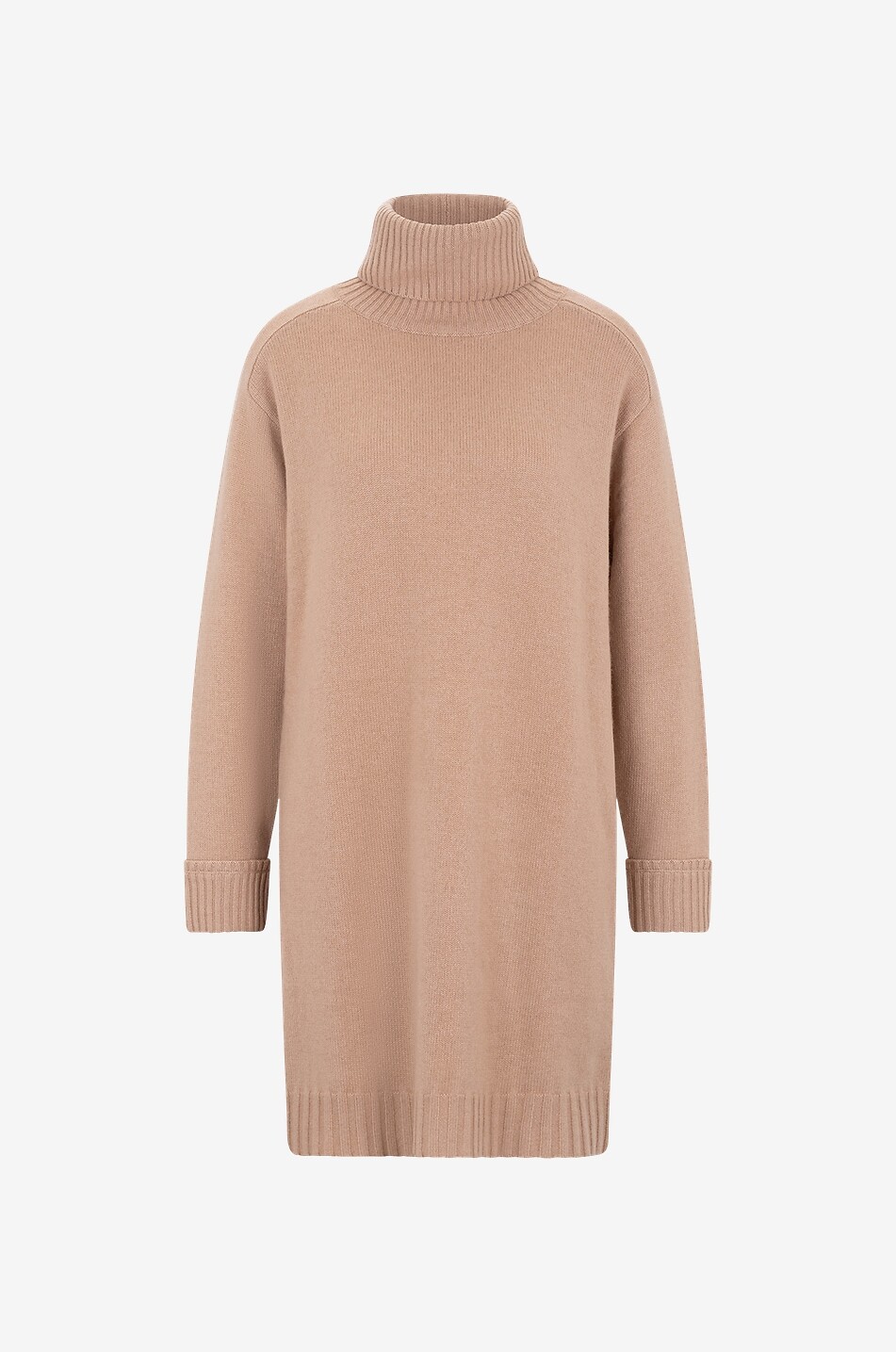 Short turtleneck jumper dress in wool and cashmere HEMISPHERE Bongenie