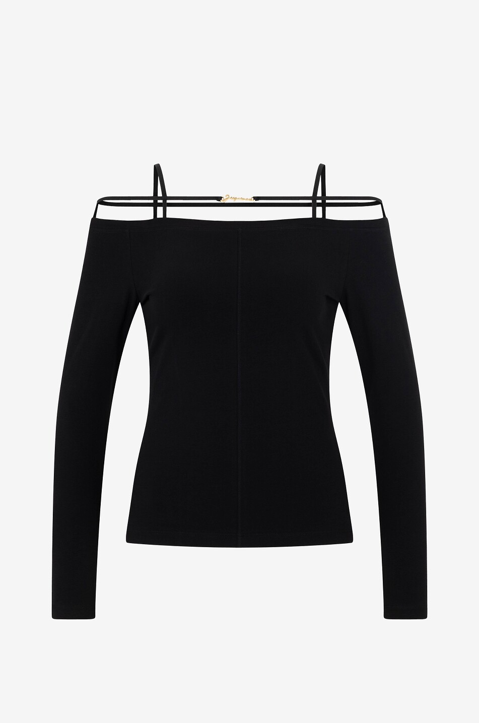 JACQUEMUS T-shirt à manches longues épaules dénudées Le Tshirt Sierra Femme NOIR 1