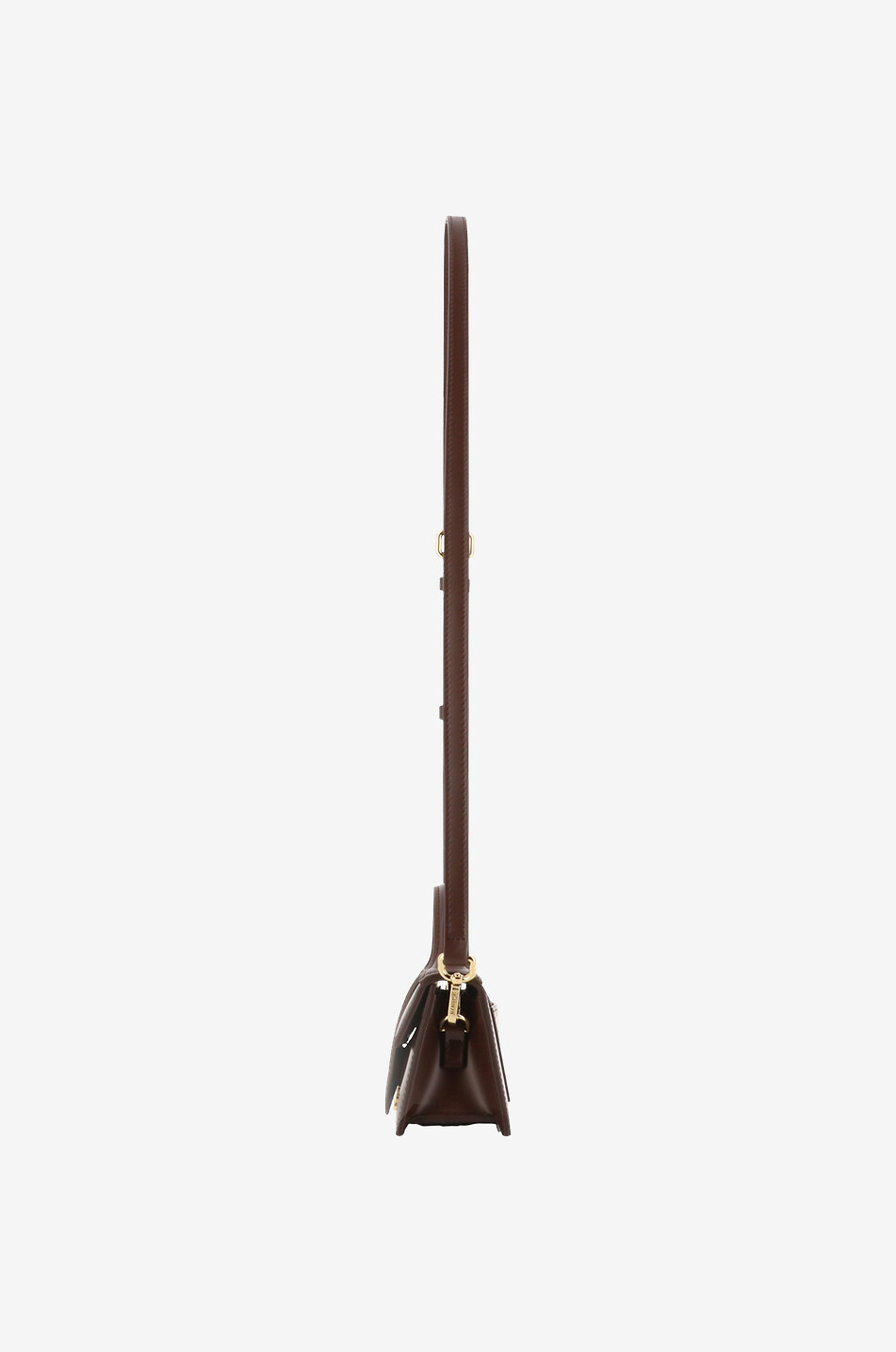 JACQUEMUS Mini sac à main en cuir lisse Le Bambino Femme MARRON 4