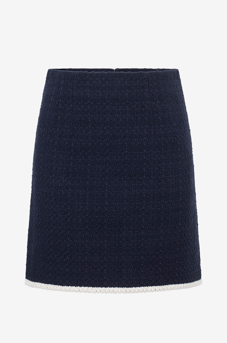 VERONICA BEARD Minijupe en tweed bicolore Roman Femme BLEU FONCE 1