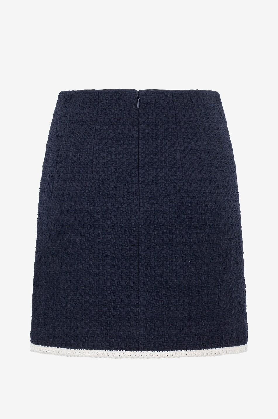 Navy tweed mini skirt best sale