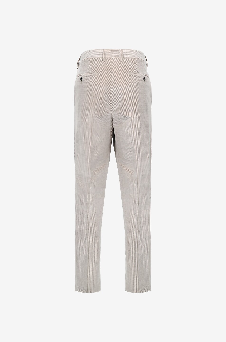 MAURIZIO BALDASSARI Cashmere and cotton corduroy trousers with waistband tucks Men BROWN 2