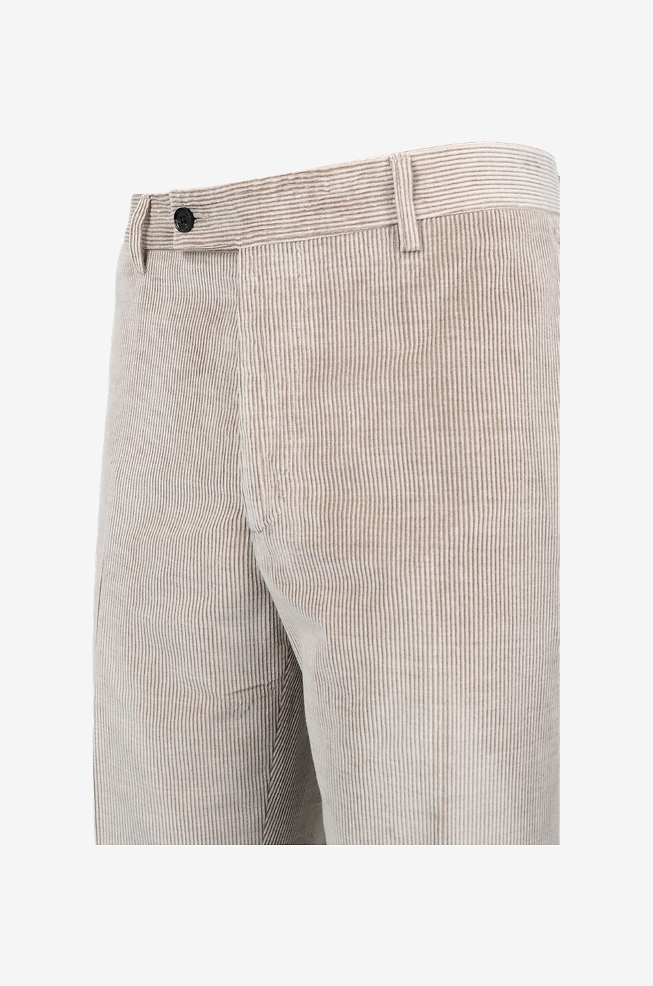 MAURIZIO BALDASSARI Cashmere and cotton corduroy trousers with waistband tucks Men BROWN 3