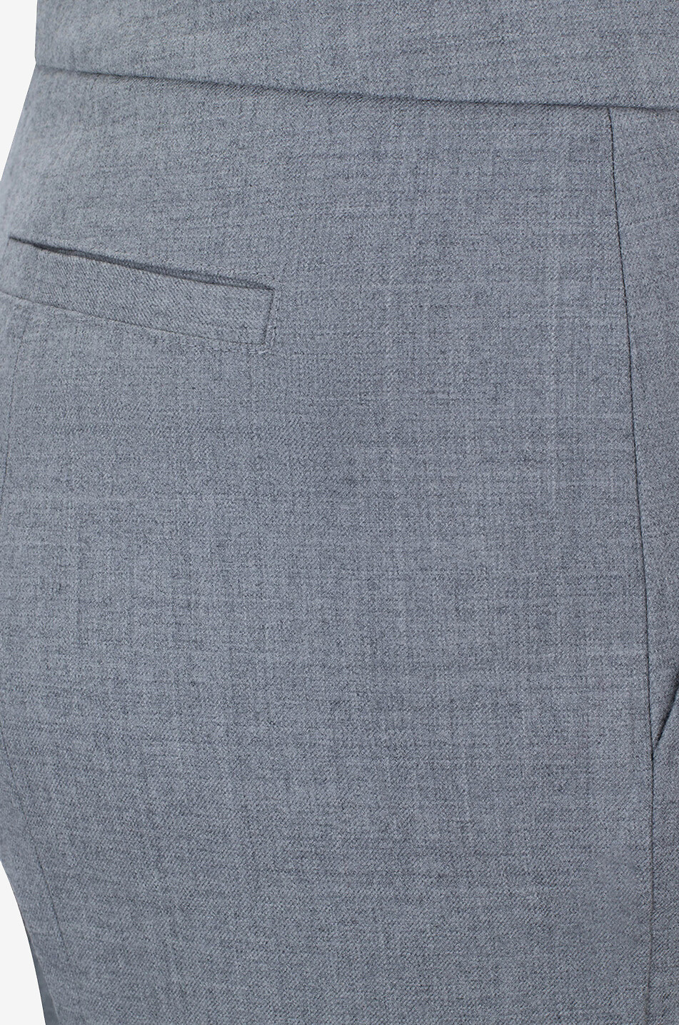 HEMISPHERE Pantalon évasée taille haute en laine Gesa Femme GRIS 3