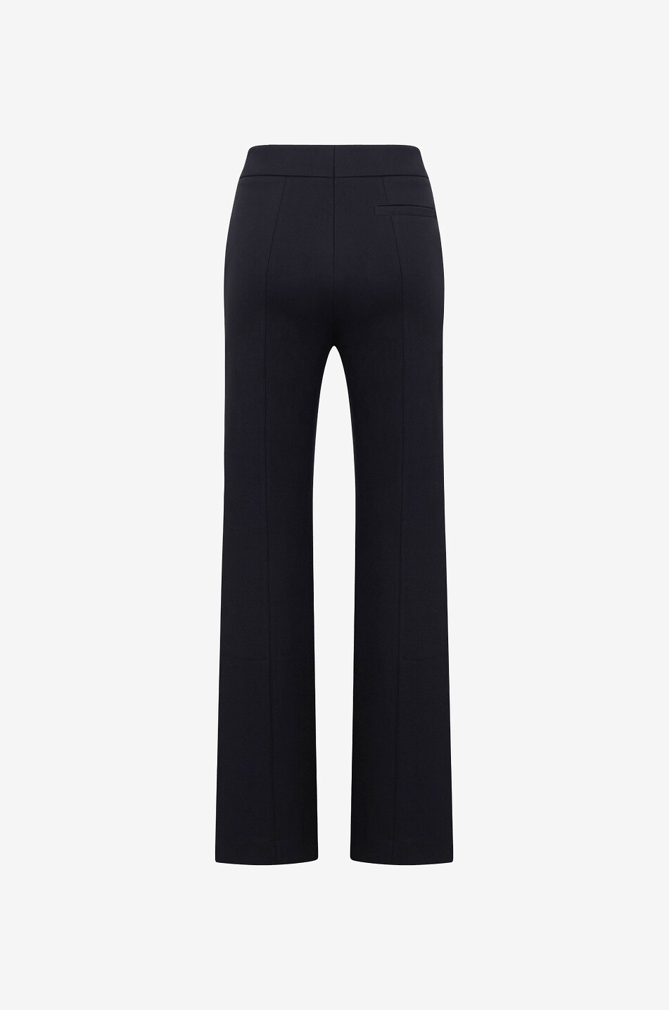 Hose mit weitem Bein und hoher Taille aus Milanojersey Dagmar
