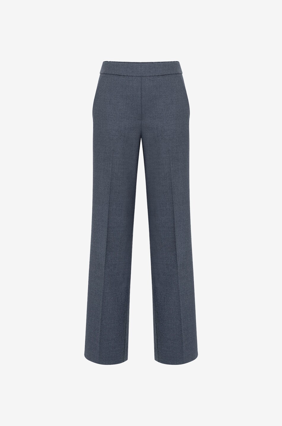 HEMISPHERE Wollhose mit hoher Taille und weitem Bein Gala Damen DUNKELGRAU 1