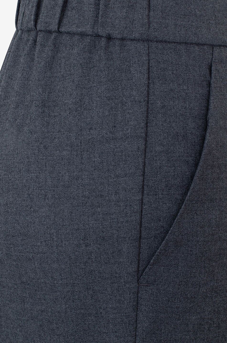 HEMISPHERE Wollhose mit hoher Taille und weitem Bein Gala Damen DUNKELGRAU 3