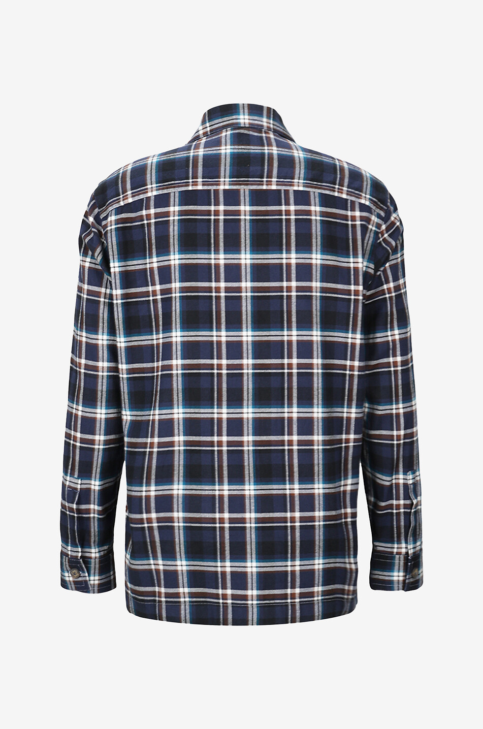 GIAMPAOLO Karierte Hemdjacke aus Flanell Herren BLAU 2