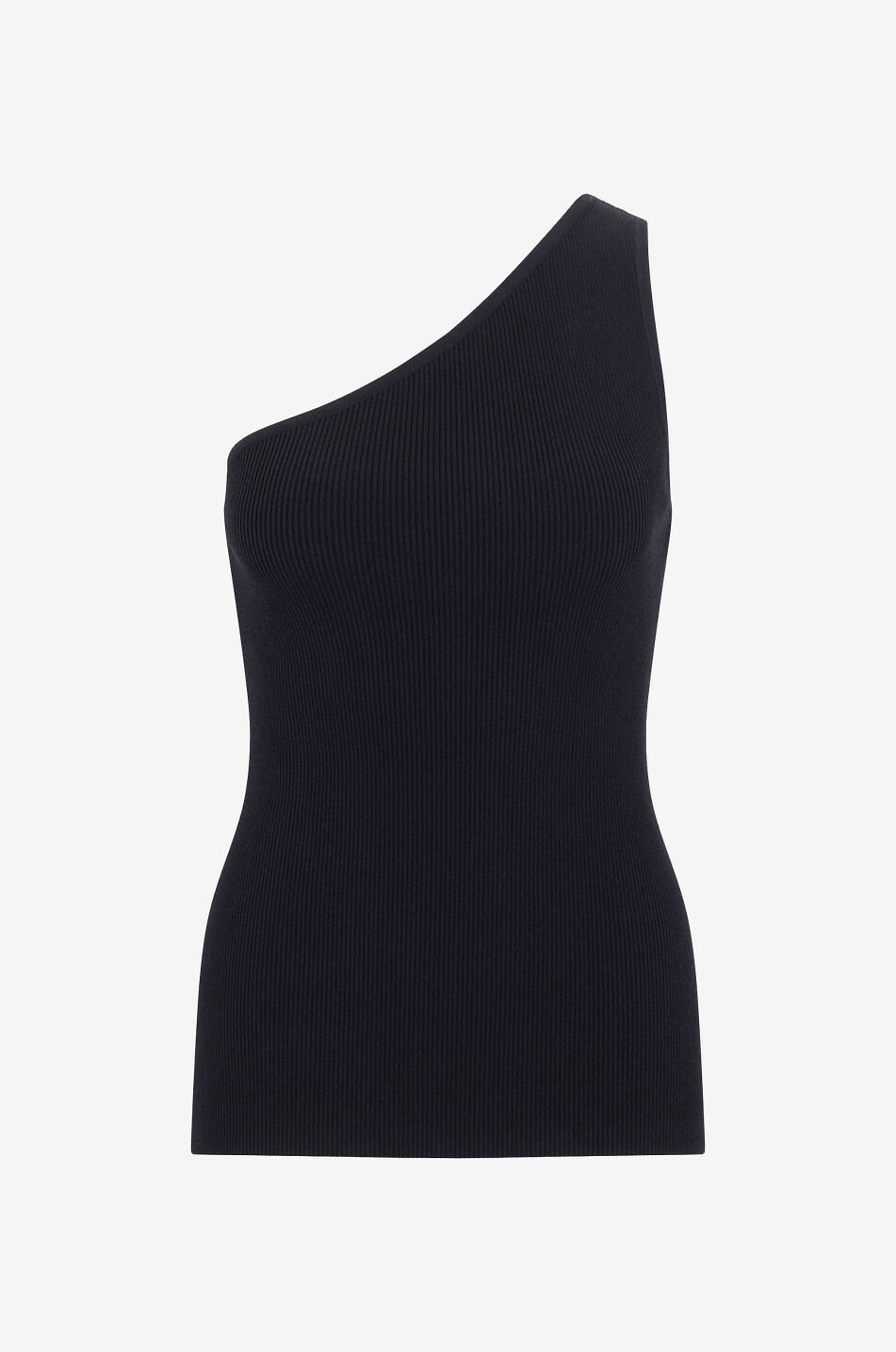 TOTEME Top asymétrique en maille One-Shoulder Femme NOIR 1