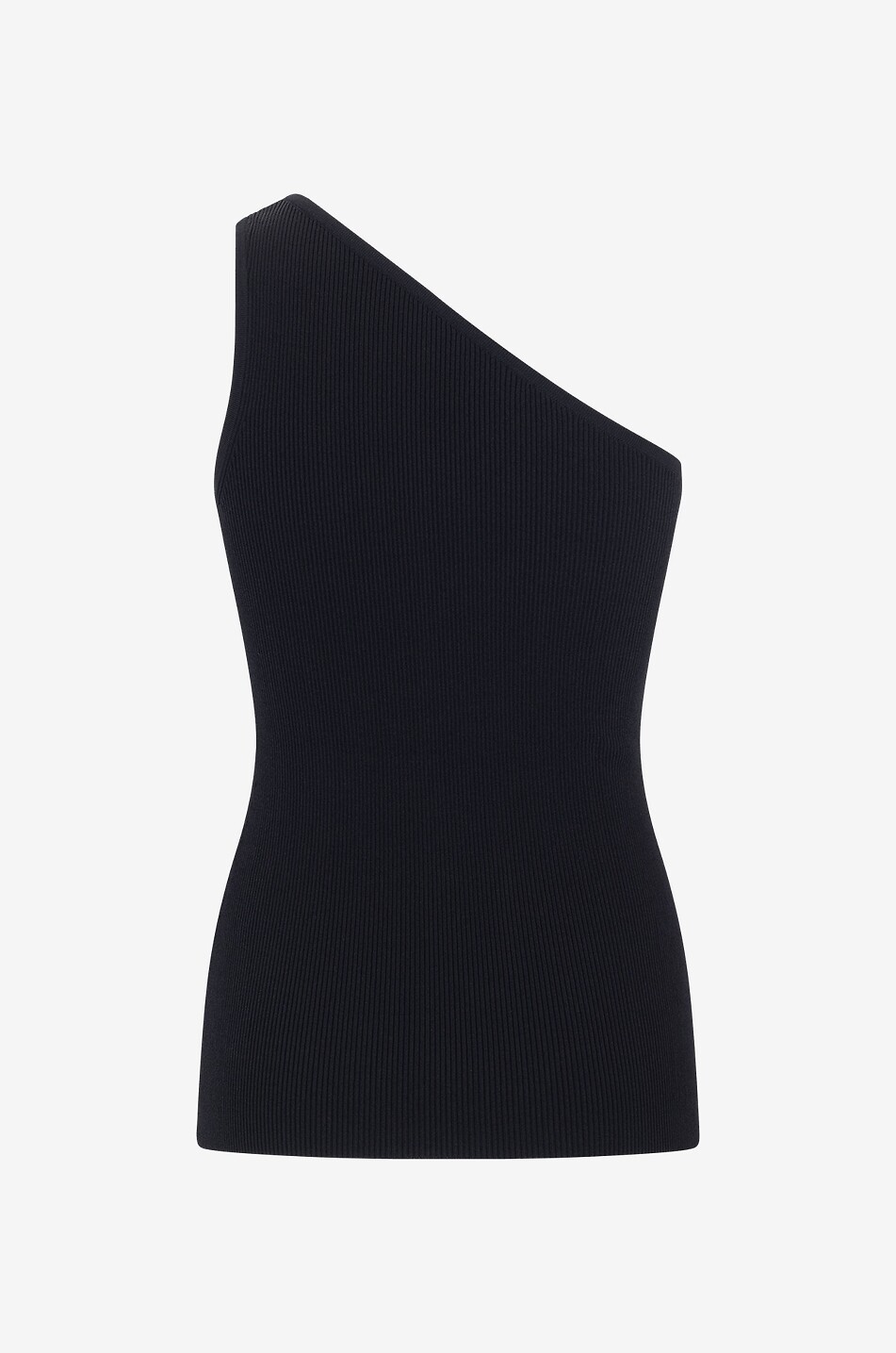 TOTEME Top asymétrique en maille One-Shoulder Femme NOIR 2