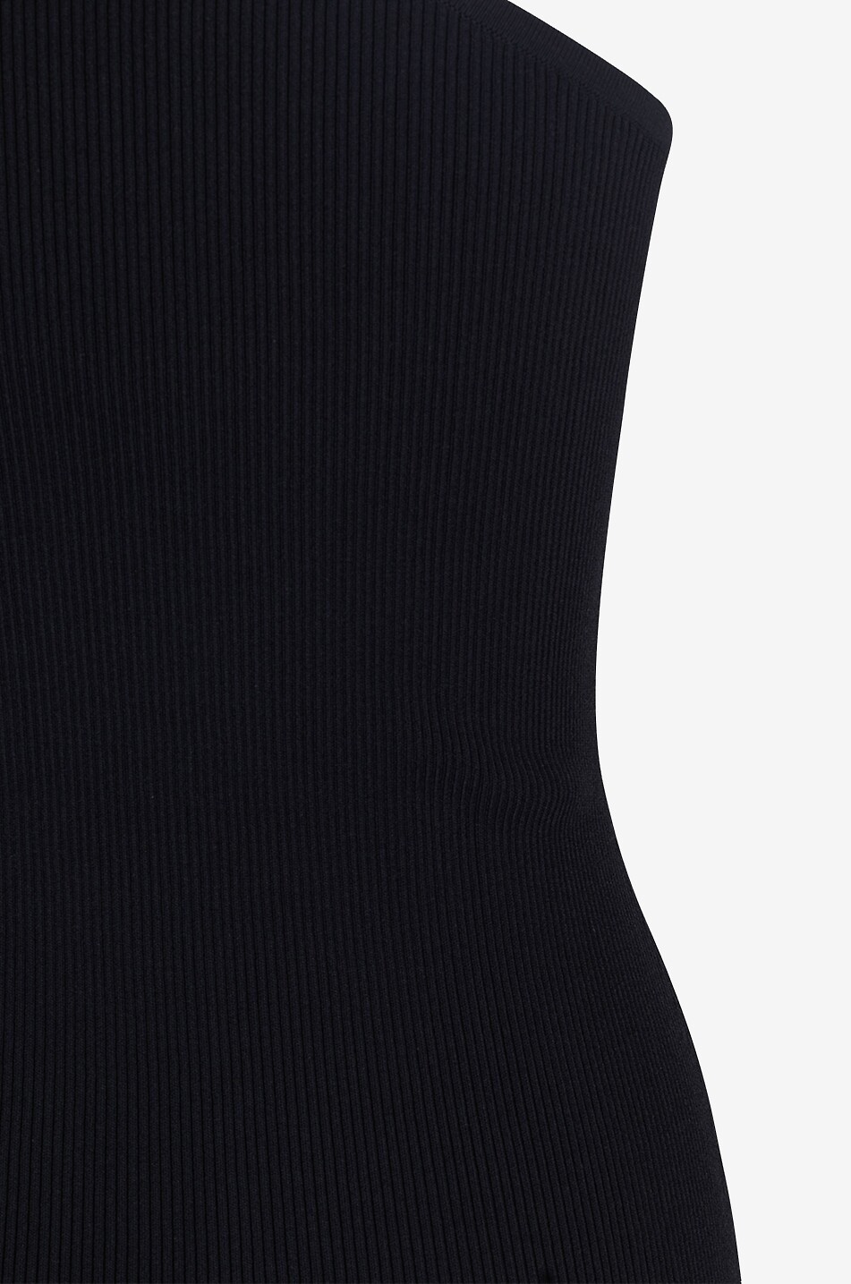 TOTEME Top asymétrique en maille One-Shoulder Femme NOIR 3