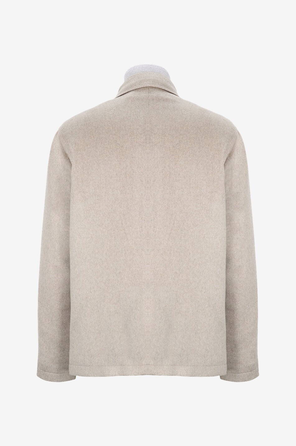 MAURIZIO BALDASSARI Cashmere shirt jacket with knit detailing Men BROWN 2