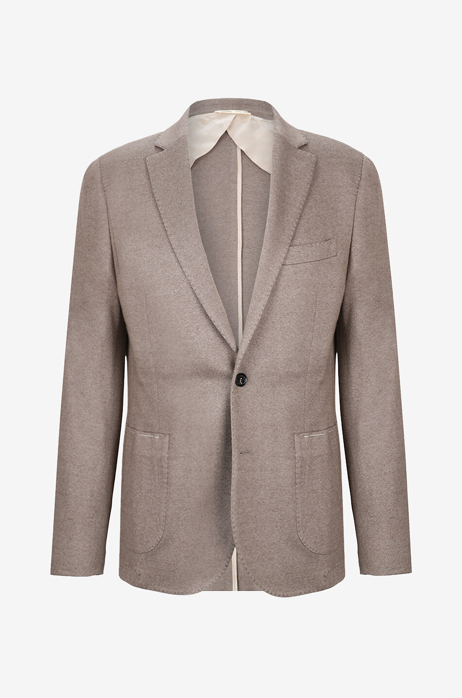 Einreihiger Blazer aus Kaschmir und Seide