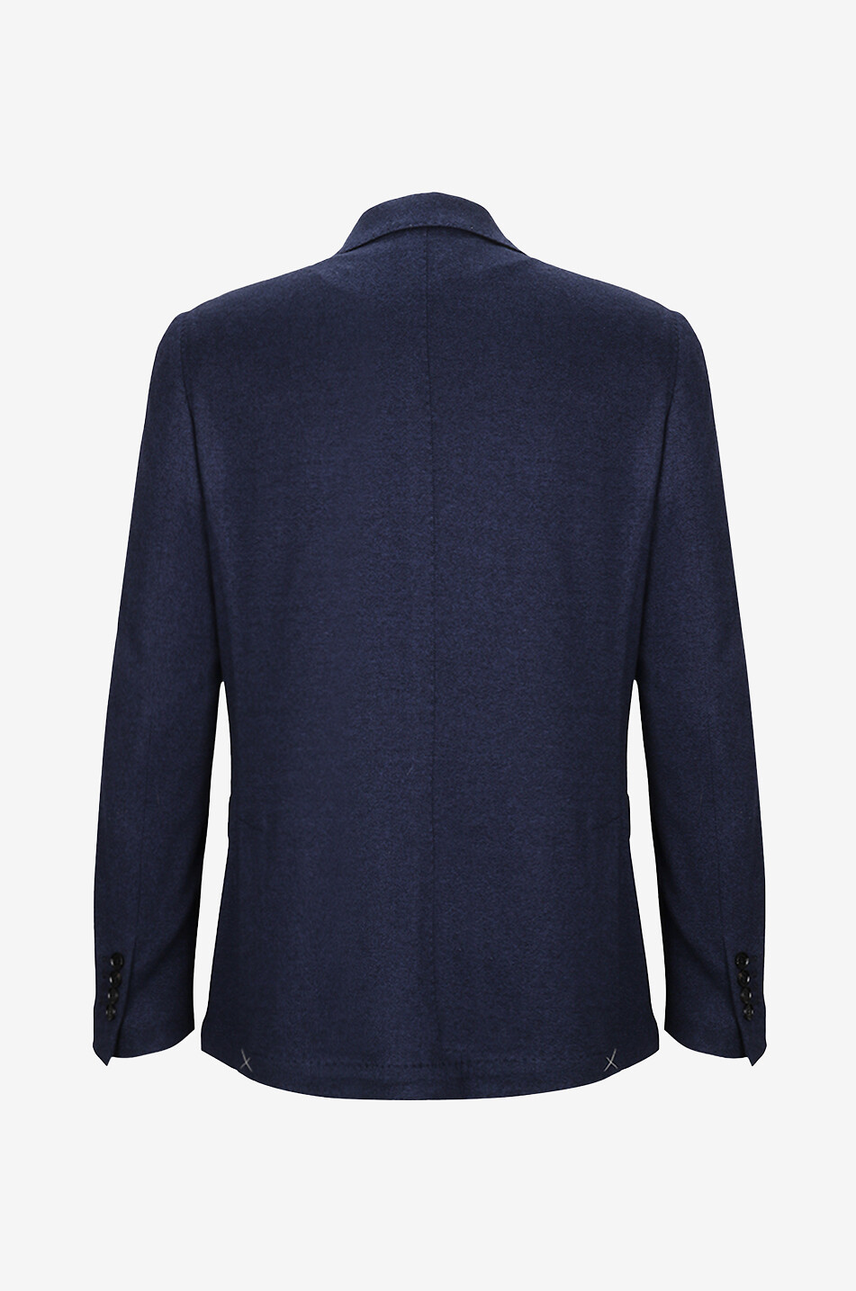 Blazer à boutonnage simple en cachemire et soie