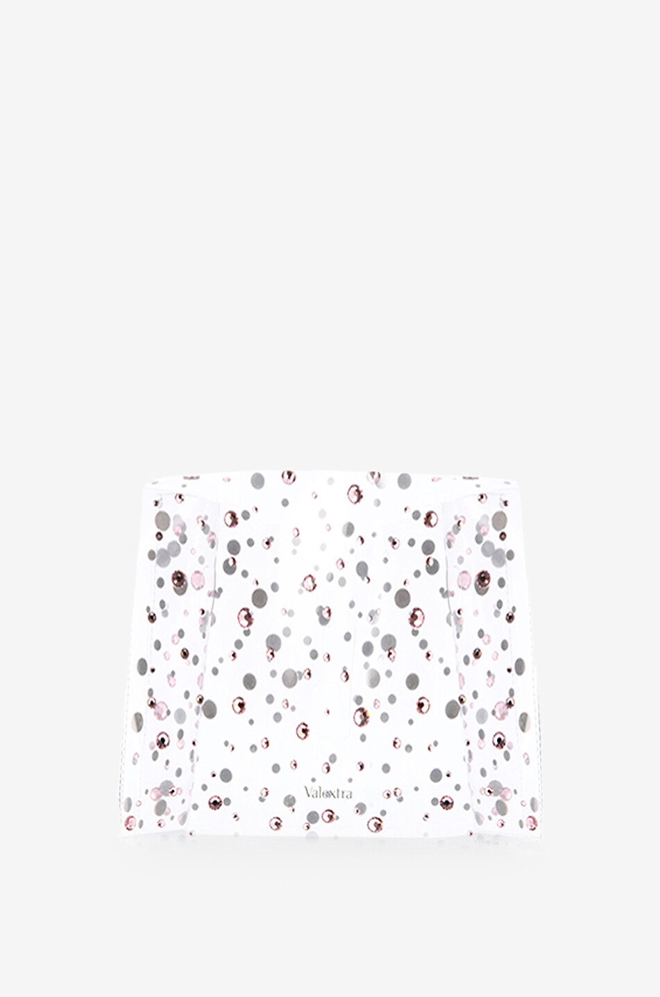 VALEXTRA Kristallbesetzte Regenhülle für Handtasche Raincoat Iside Micro Damen Farblos 1