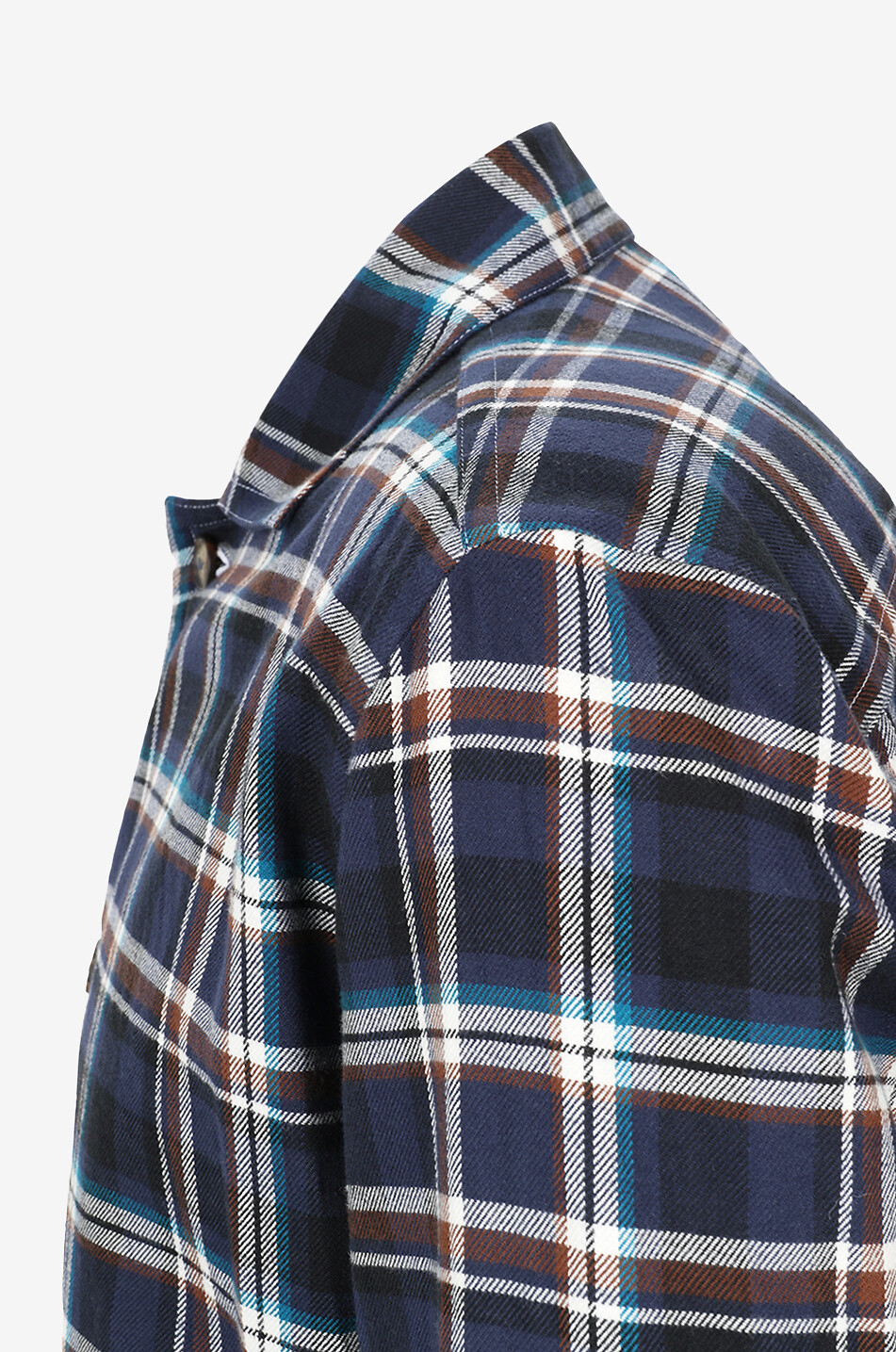 GIAMPAOLO Karierte Hemdjacke aus Flanell Herren BLAU 3