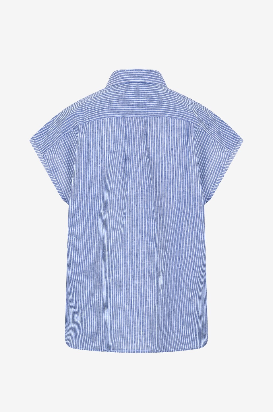 Chemise à manches courtes en lin Clara Poseidon