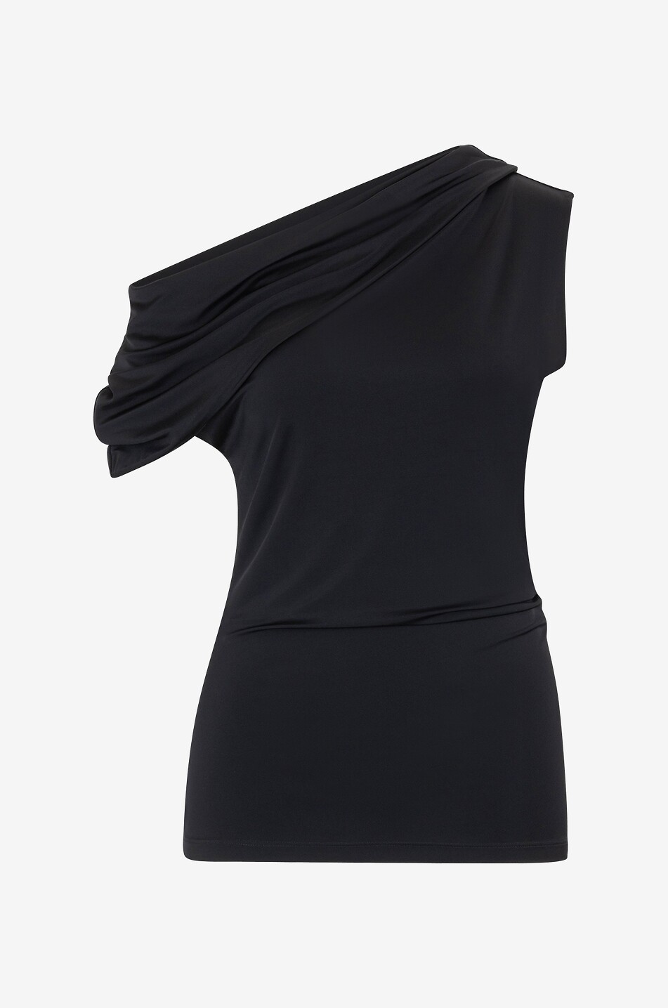 ALEXANDER McQUEEN Asymmetrisches One-Shoulder-Top Damen SCHWARZ 1