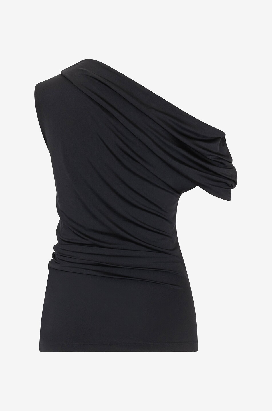 ALEXANDER McQUEEN Asymmetrisches One-Shoulder-Top Damen SCHWARZ 2