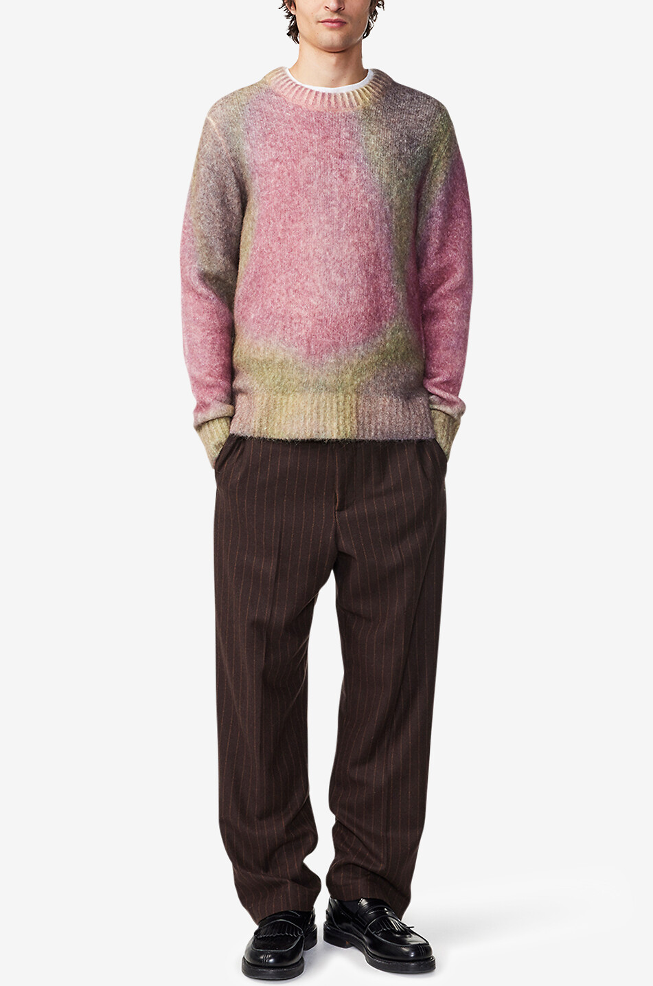 Pullover aus Alpakawolle in Batik-Optik Brady