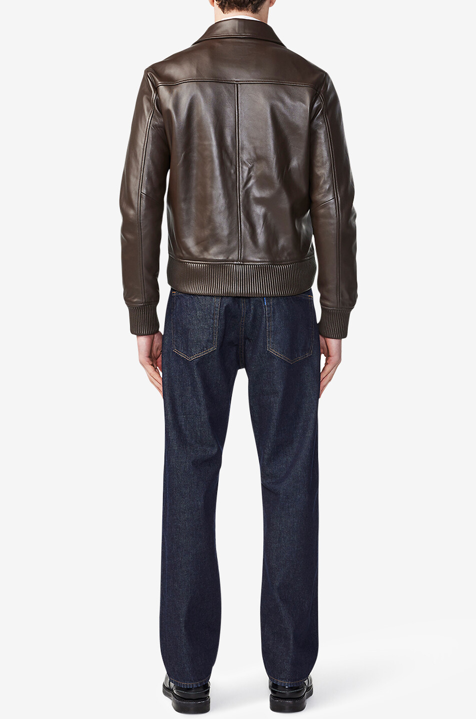 NN07 Florian nappa leather bomber jacket Men BROWN 4