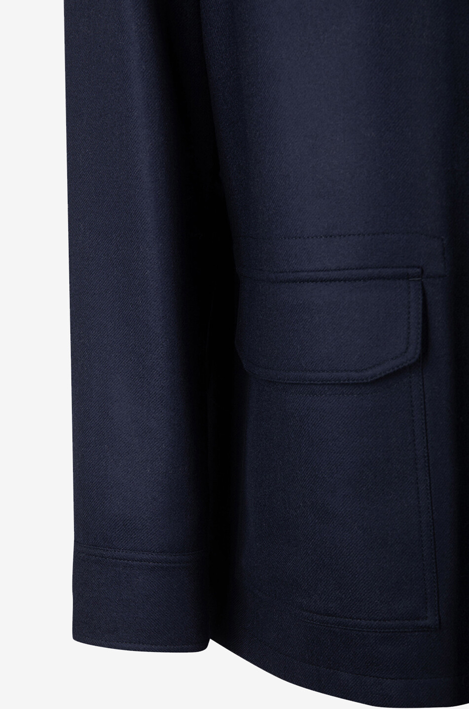 Wool and silk parka