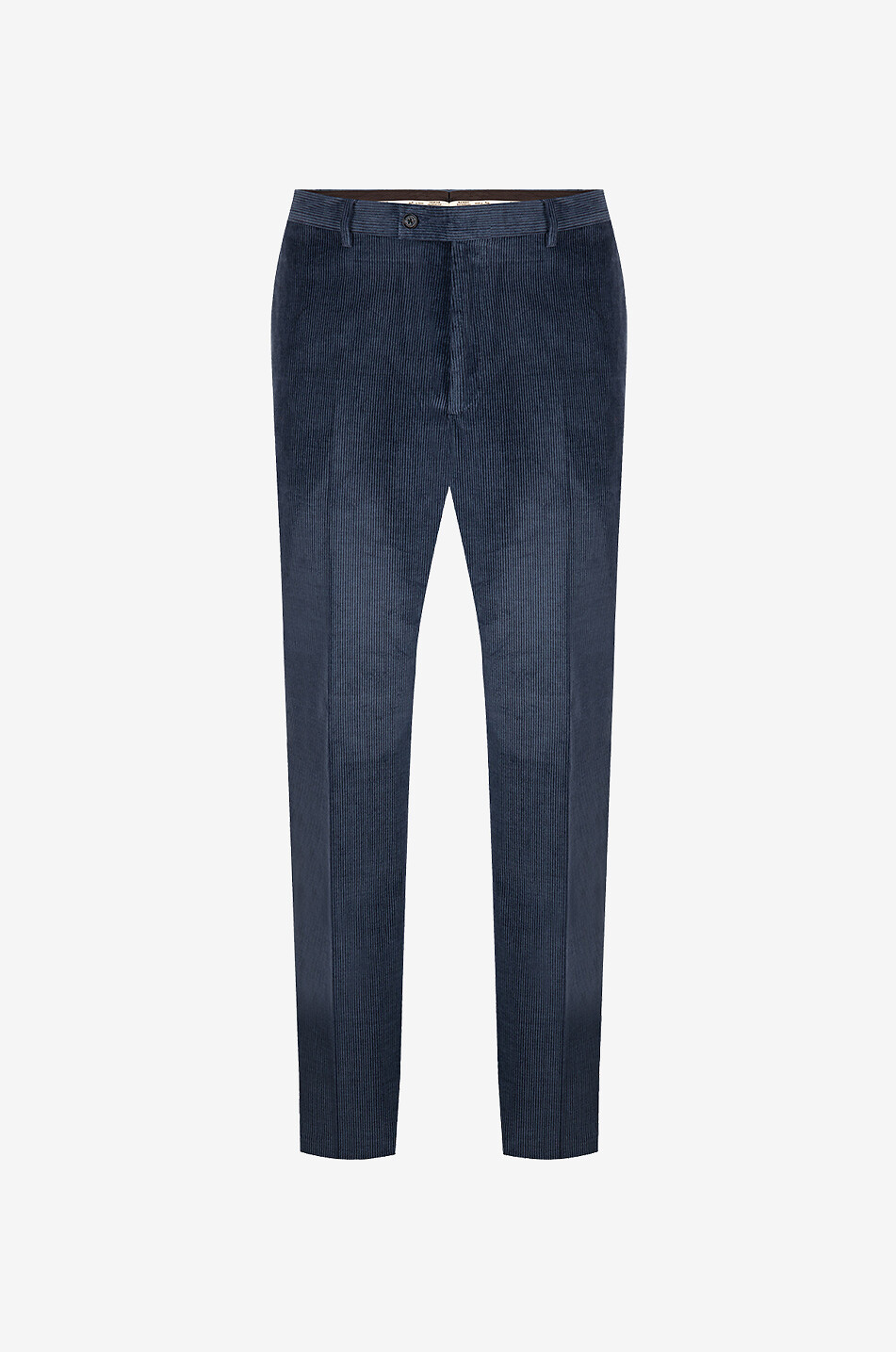 Cashmere and cotton corduroy trousers with waistband tucks