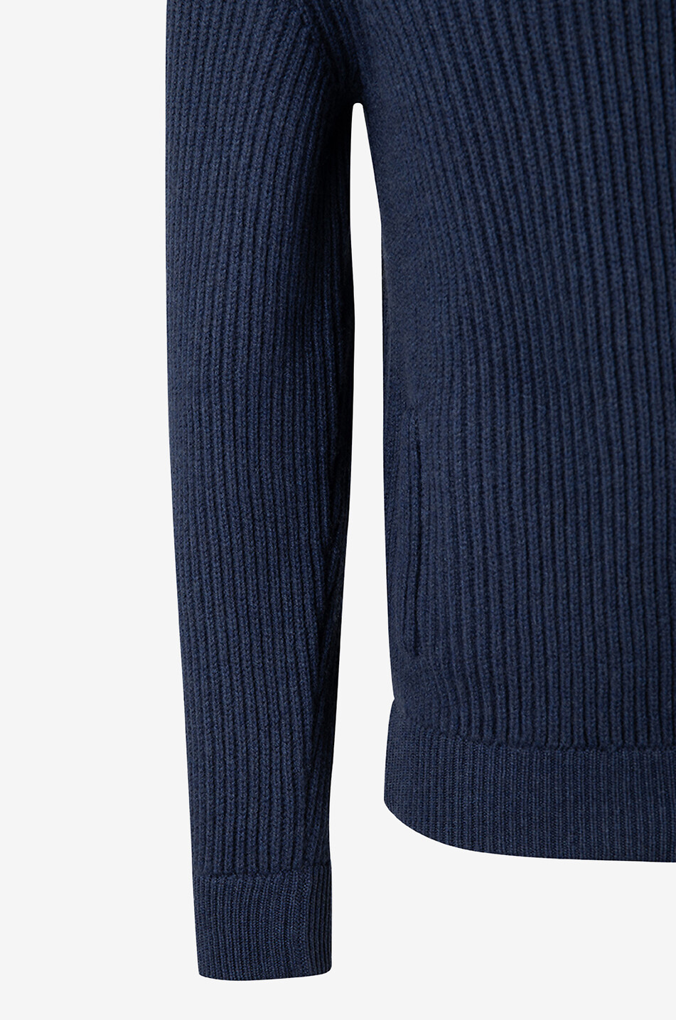 Cardigan zippé à col montant en cachemire Sand Open