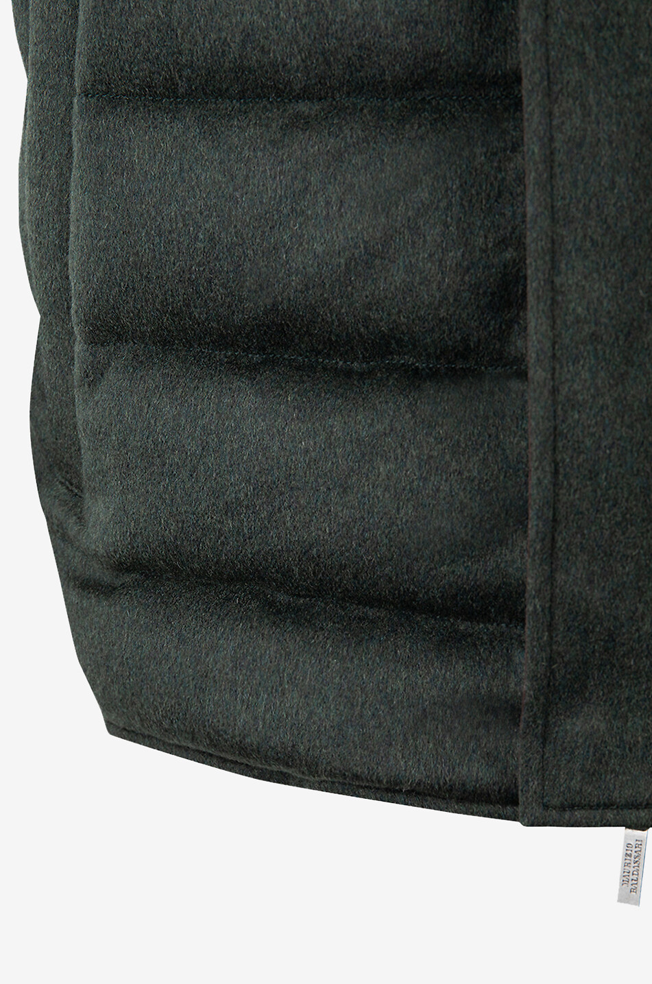 MAURIZIO BALDASSARI Cashmere hooded sleeveless down jacket Men DARK GREEN 4