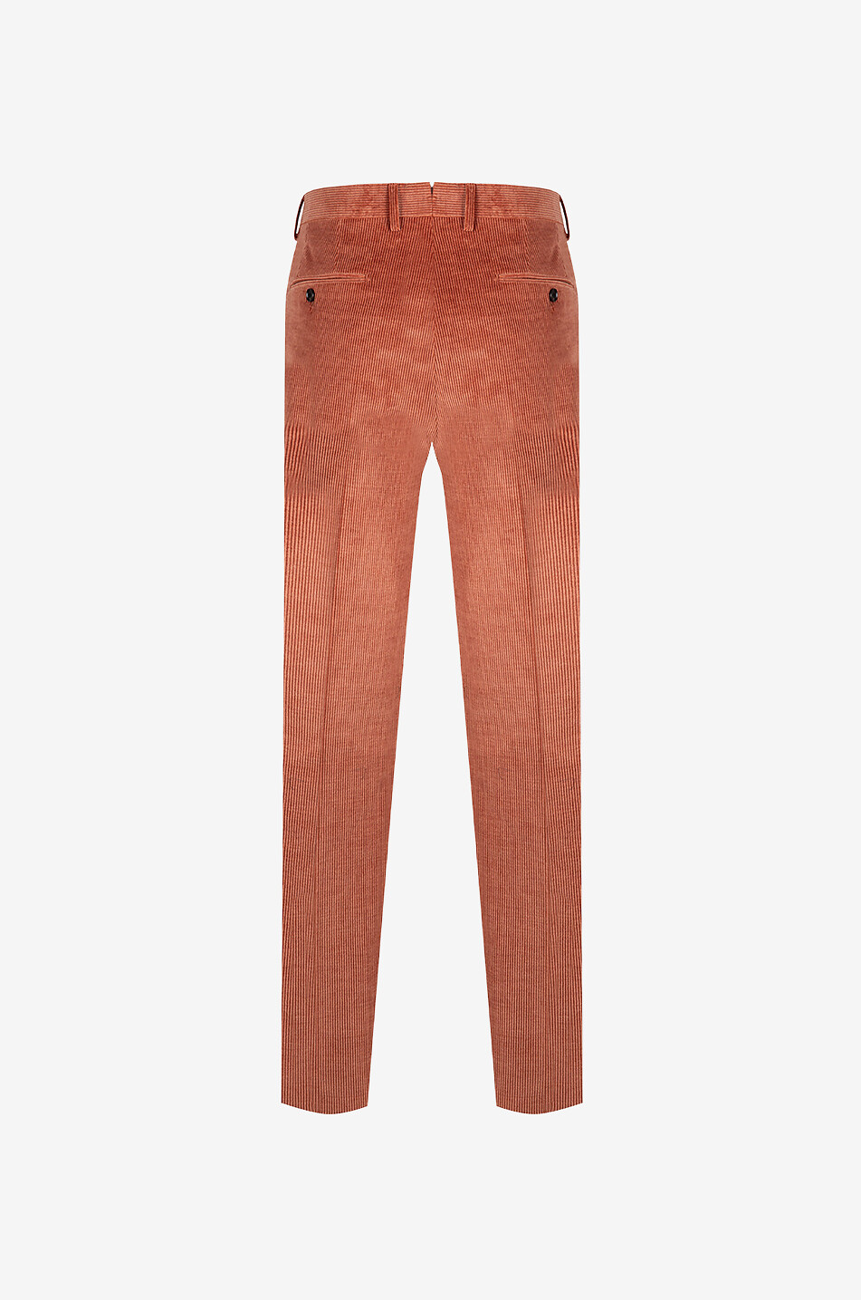 Pantalon à pinces en velours côtelé de coton et cachemire