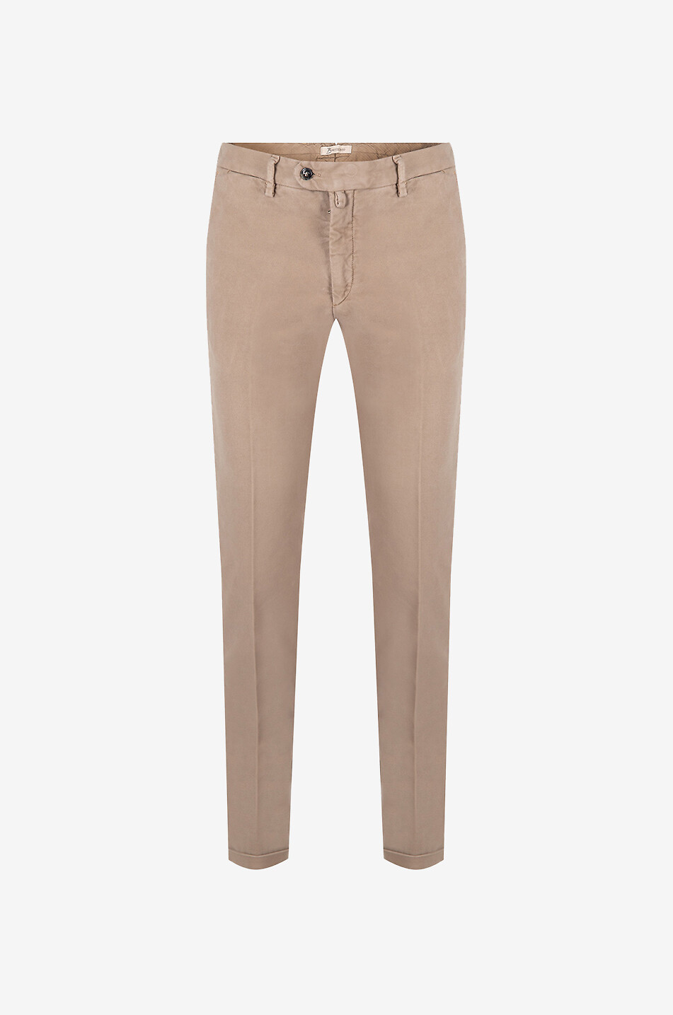 Cotton and cashmere slim fit chino trousers