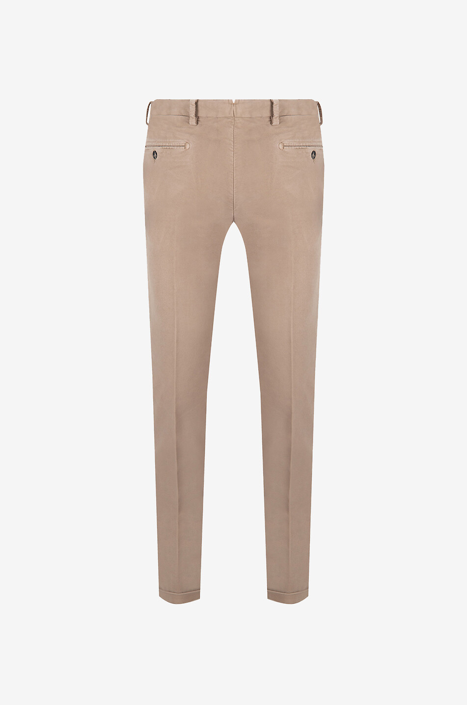 B SETTECENTO Cotton and cashmere slim fit chino trousers Men Medium beige 2