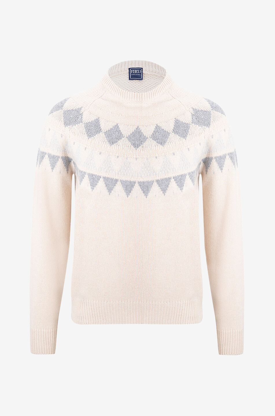 Jacquardpullover aus Kaschmir Argentina
