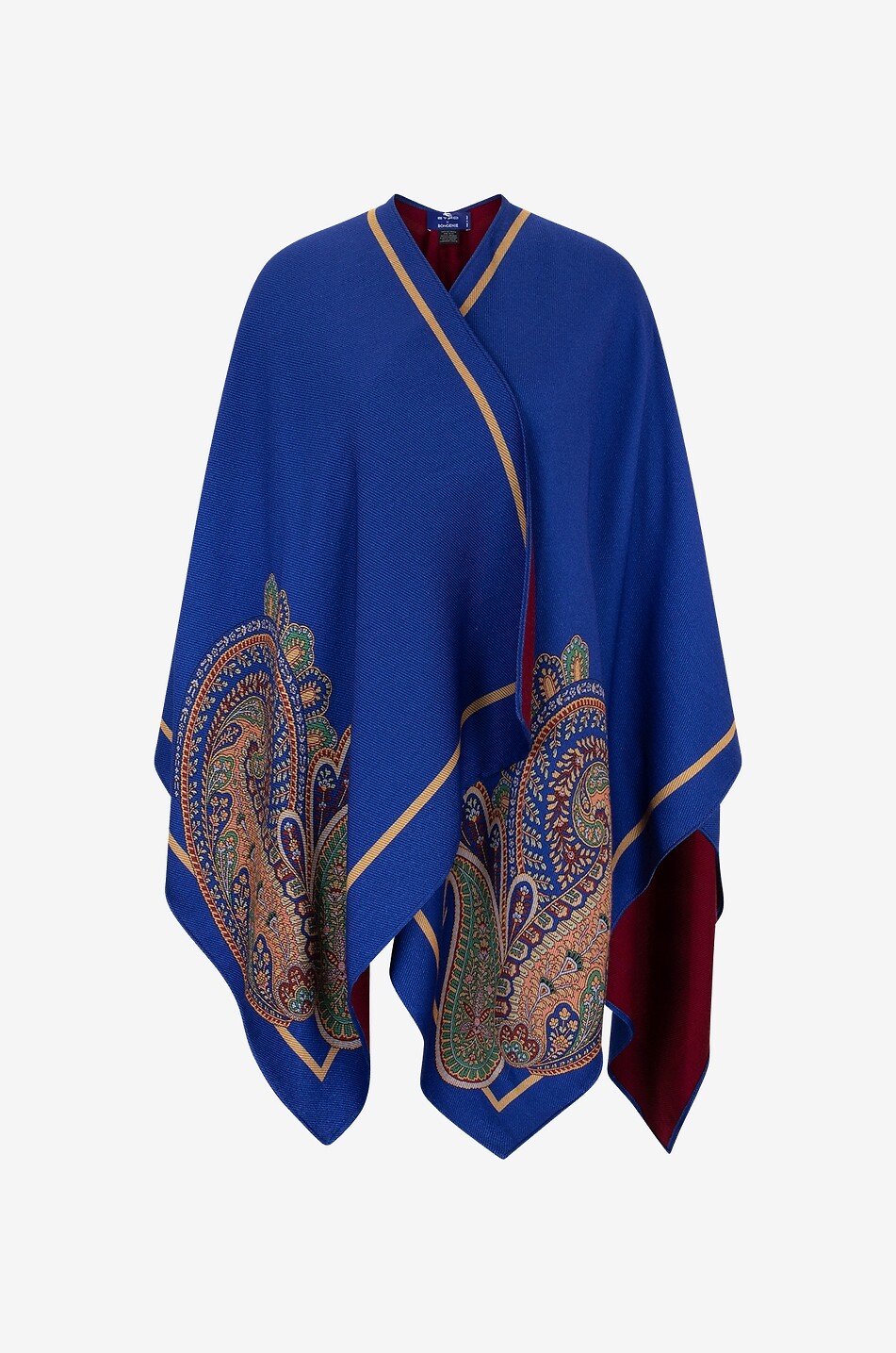Cape aus Wolle und Modal mit Paisley-Print ETRO x BONGÉNIE