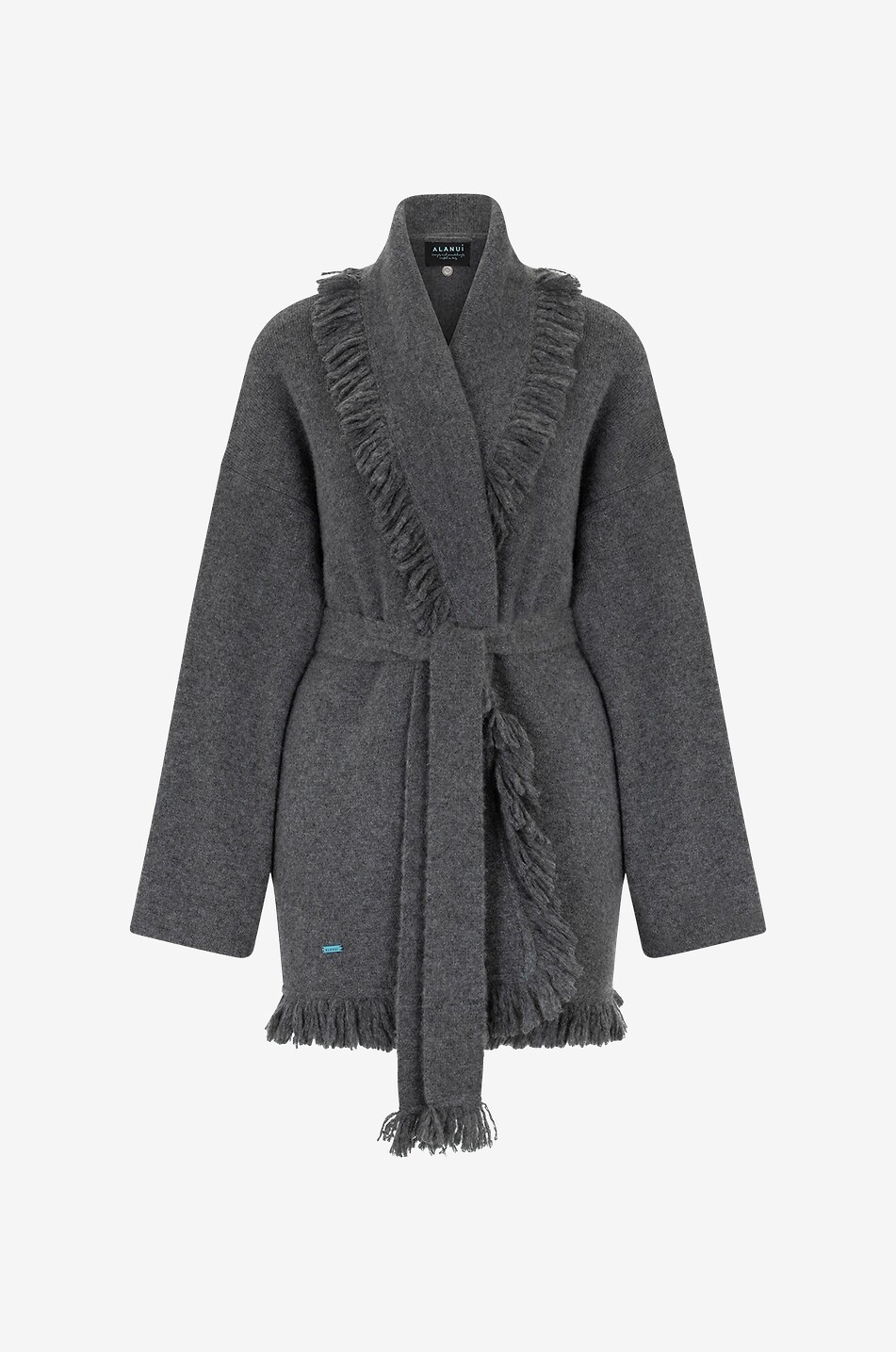 ALANUI Alanui Finest Thunderstorm long cashmere and silk cardigan Women GREY 1