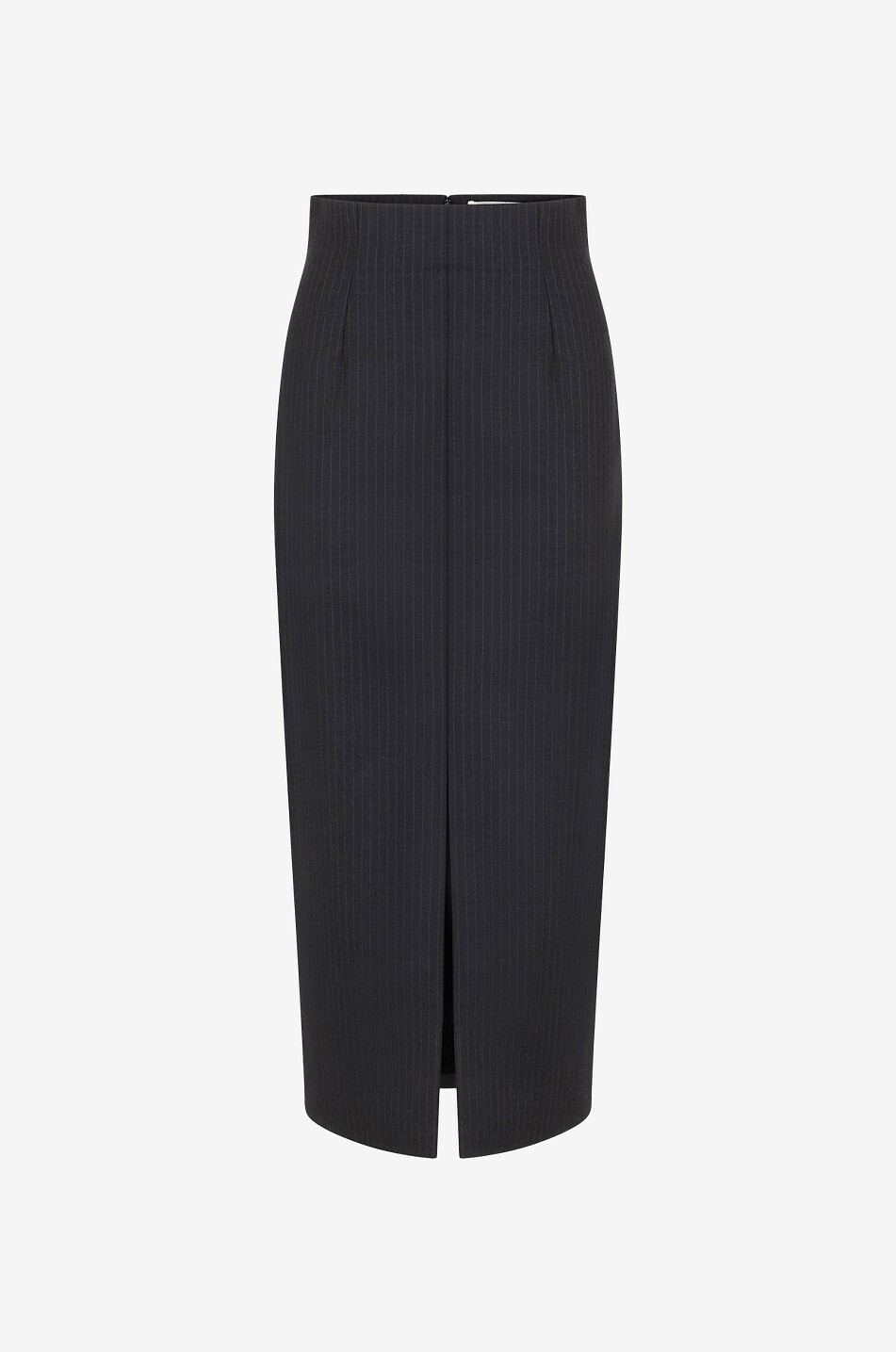 Jupe crayon en laine milleraie