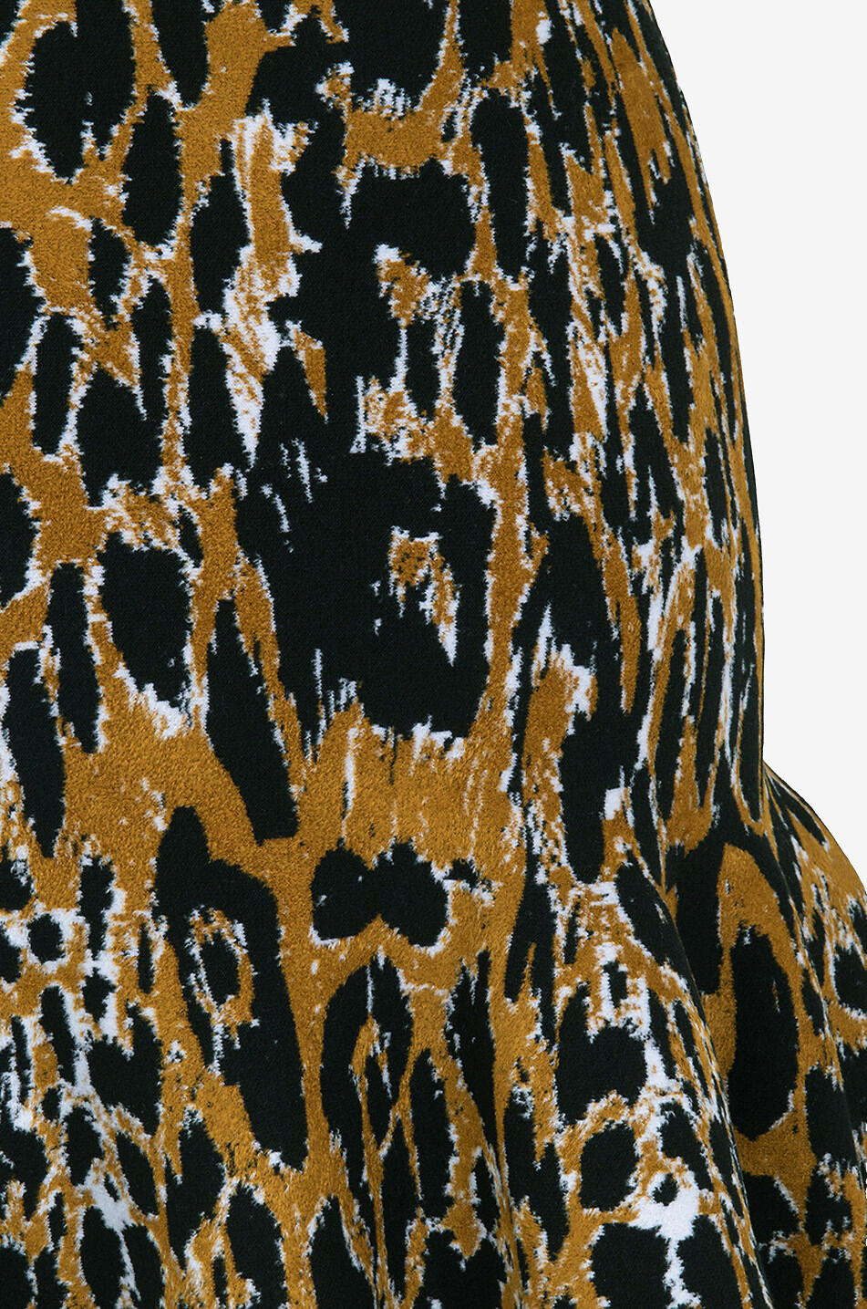 ALAÏA Leopard spot jacquard knit peplum mini dress Women MULTI COLOURED 3