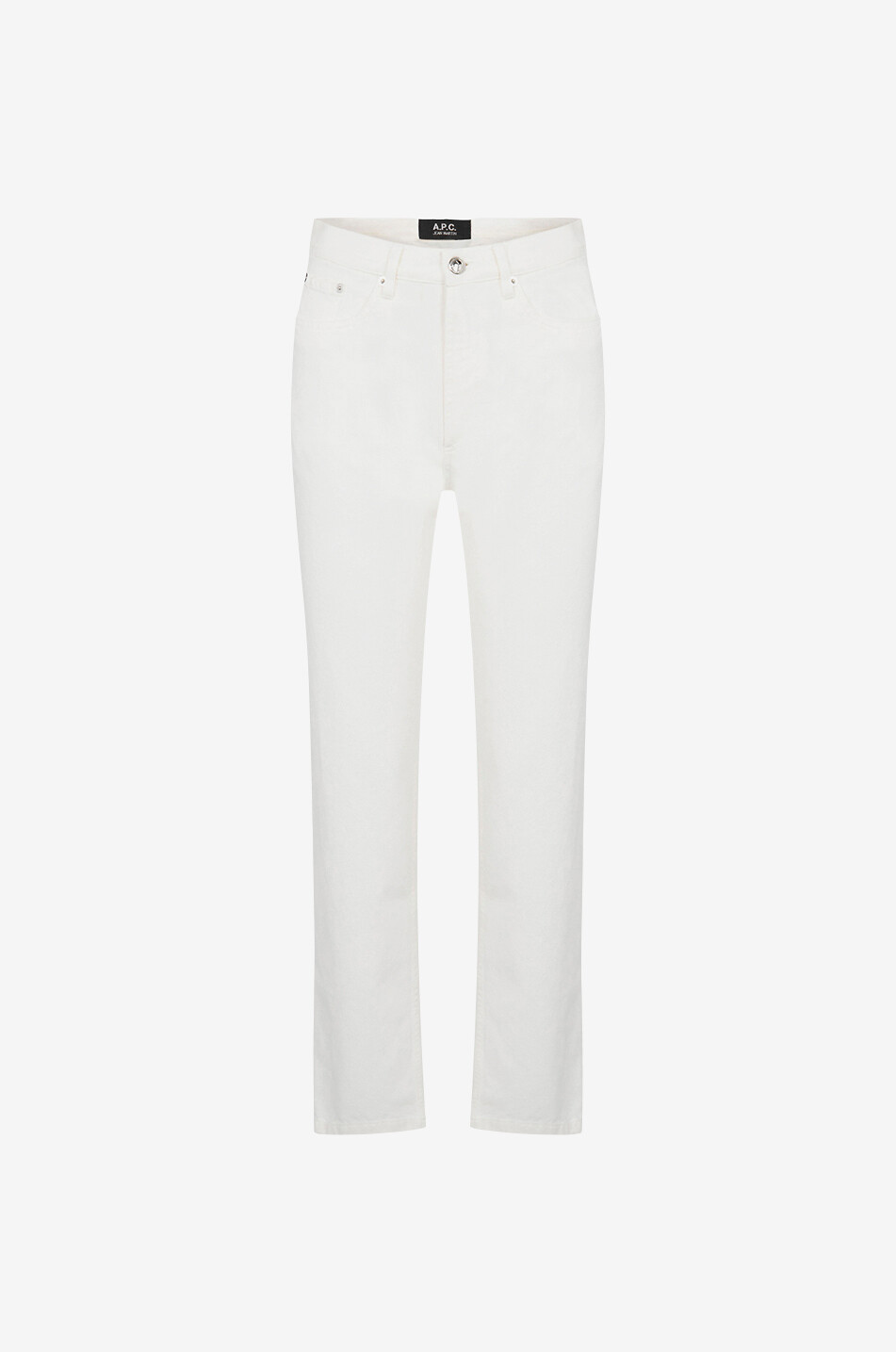 A.P.C. Jean droit en coton Martin Femme BLANC CASSE 1
