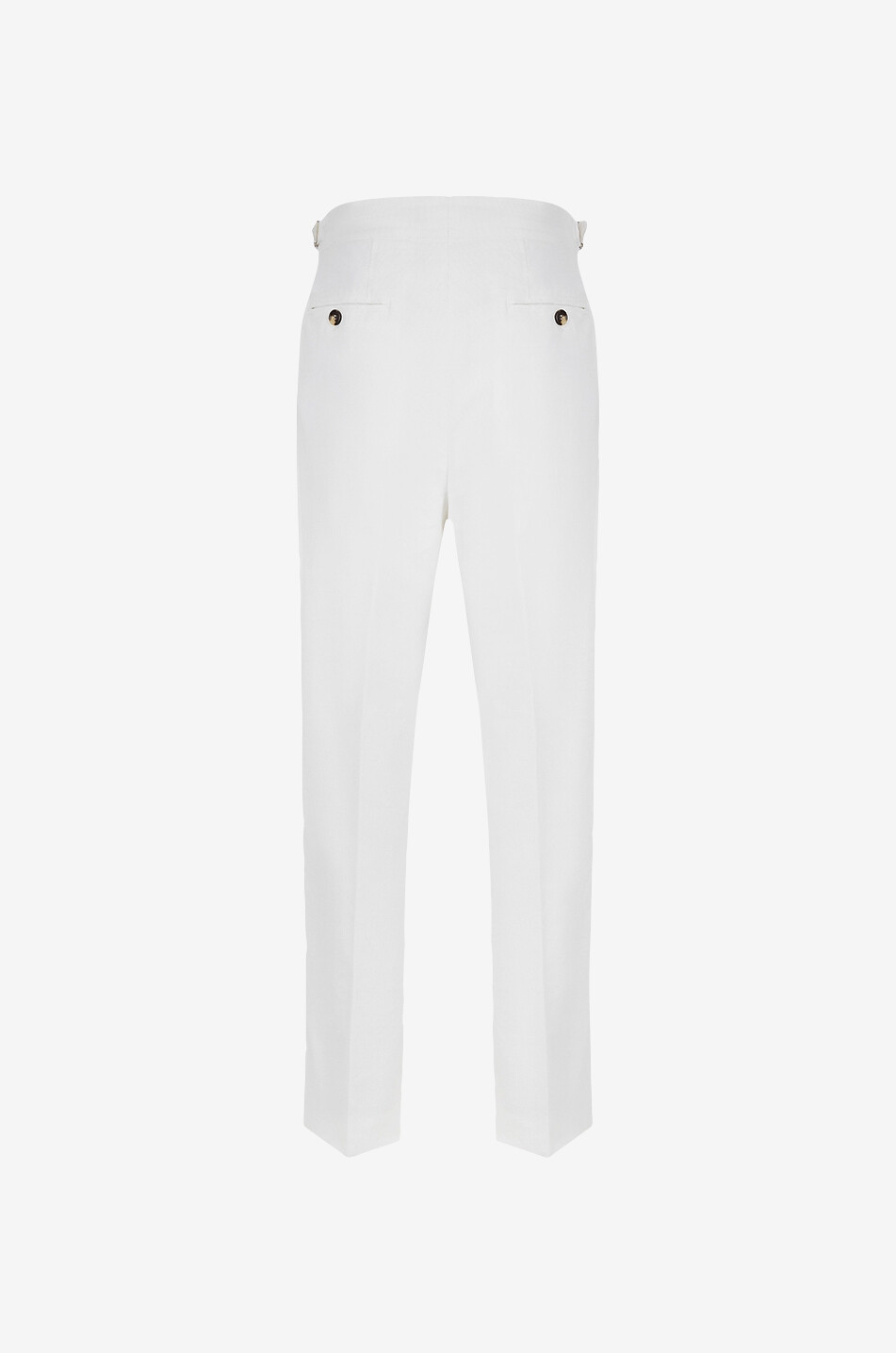 BRUNELLO CUCINELLI Tailor Fit corduroy trousers with waistband tucks Men EGGSHELL 2
