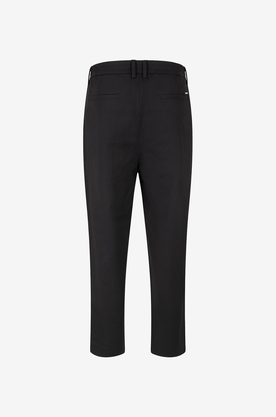 ALPHA TAURI Verkürzte lässige Bundfaltenhose Pavo V1.Y7.02 Herren SCHWARZ 2
