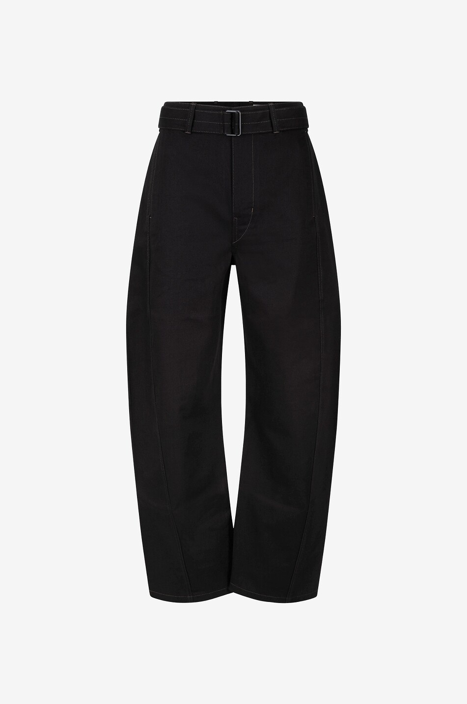LEMAIRE Twisted Belted relaxed denim trousers Men BLACK 1